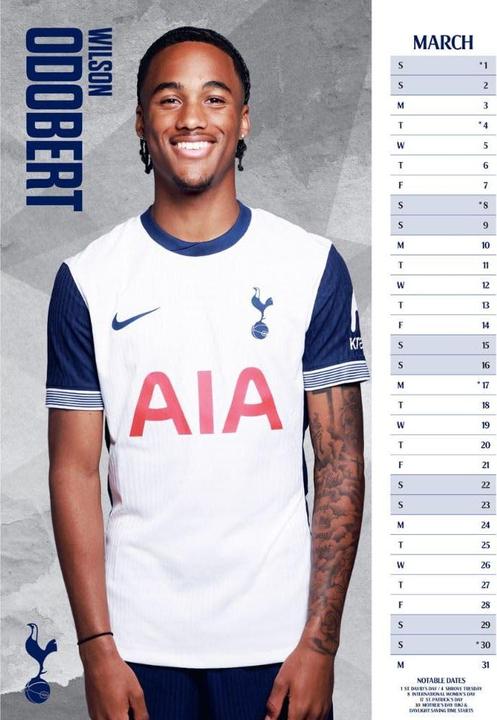 Immagine prodotto Tottenham Hotspur FC Calendario da Parete (A3)
