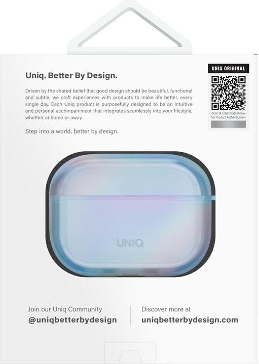 Produktbild Uniq Case Iridescia for AirPods Pro 2 Hang Case blue