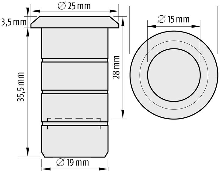 Produktbild Planet Bodenschliessmulden BM-R ø 15 (1 Stk.)