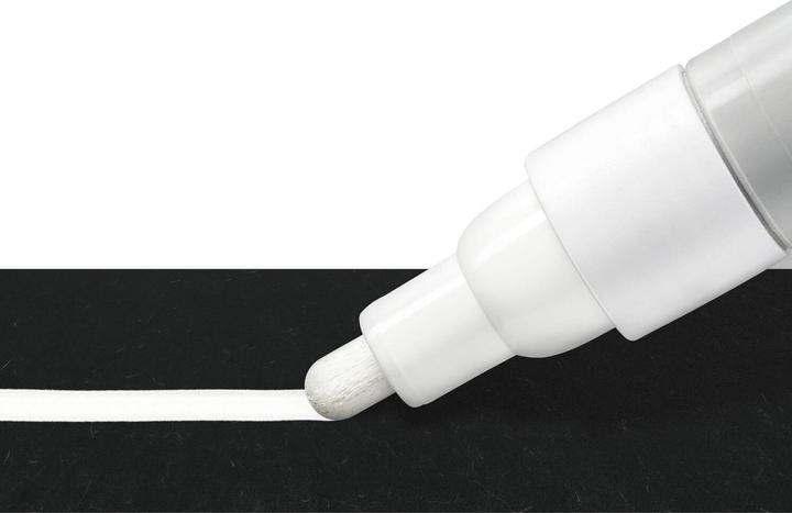 Produktbild Staedtler Lumocolor Kreidemarker chalk marker, weiss, Blister Strichstärke: ca. 2,4 mm, Rundspitze, geruchsarm (Weiss, 2.40 mm, 1 x)