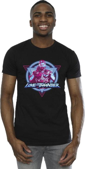 Immagine prodotto Thor Love And Thunder Neon Badge Maglietta Uomo (3XL)