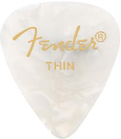 Fender Picks 351 thin/white moto (12) (12 x)