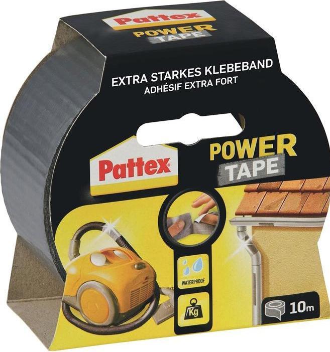 Immagine prodotto Pattex Nastro in tessuto Power-Tape grigio argento Lunghezza 10 m Larghezza 48 mm (48 mm)