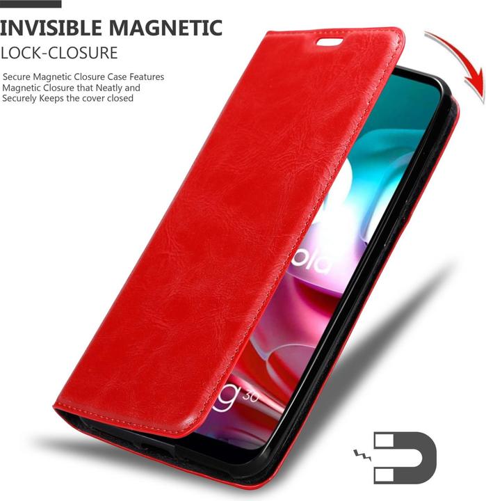Produktbild Cadorabo Book Invis. Magnet Hülle (Motorola Moto G10, Motorola Moto G30)