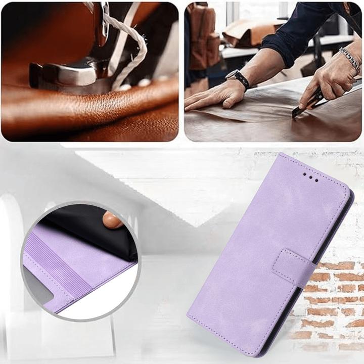 Actual product image Cover-Discount iPhone 16 - Suede look case in vintage design (Apple iPhone 16)