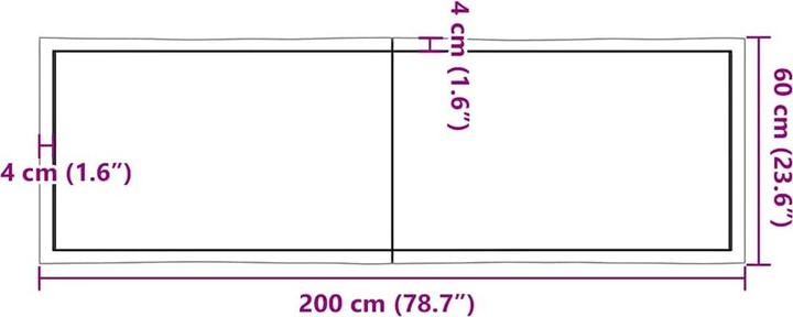 Immagine prodotto VidaXL Aneta (200 x 60 x 6 cm)