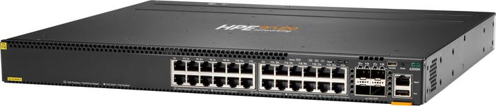 Produktbild HPE E Aruba Switch, 24 Port PoE and 4 Port SFP56, Layer 3, Stackable, 1U, One Touch (24 Ports)