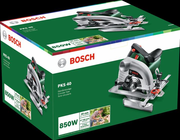 Actual product image Bosch Home & Garden PKS 40 portable circular saw, with Optiline Wood circular saw blade