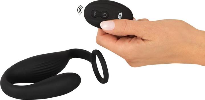 Productafbeelding Black Velvets Cockring met RC buttplug (2.60 cm)