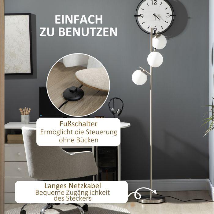 Immagine prodotto Swisshandel24 Lampada da terra, lampada da terra, lampada da terra da 40 W con attacco E27, lampada da terra con (E27)