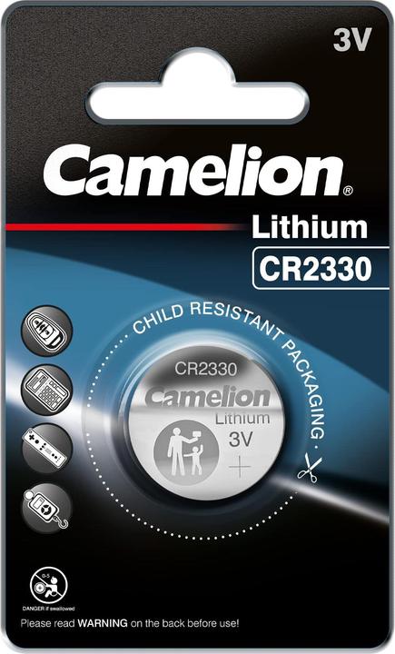 Immagine prodotto Camelion CR2330C 13001330 Pile a bottone al litio 3 Volt CR2330/ 1 pezzo 167158 (1 pz., CR2330, 260 mAh)