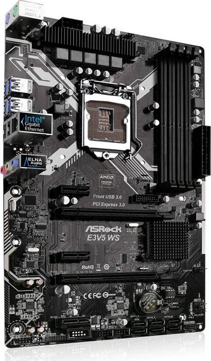 Actual product image AsRock E3V5 WS (LGA 1151, Intel C232, ATX)