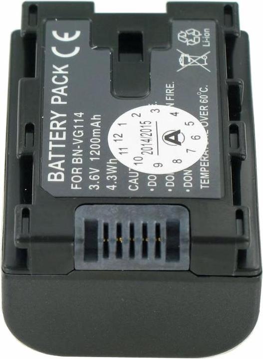 Actual product image AccuCell Battery BN-VG114, BN-VG114E, BN-VG114U (Rechargeable battery)