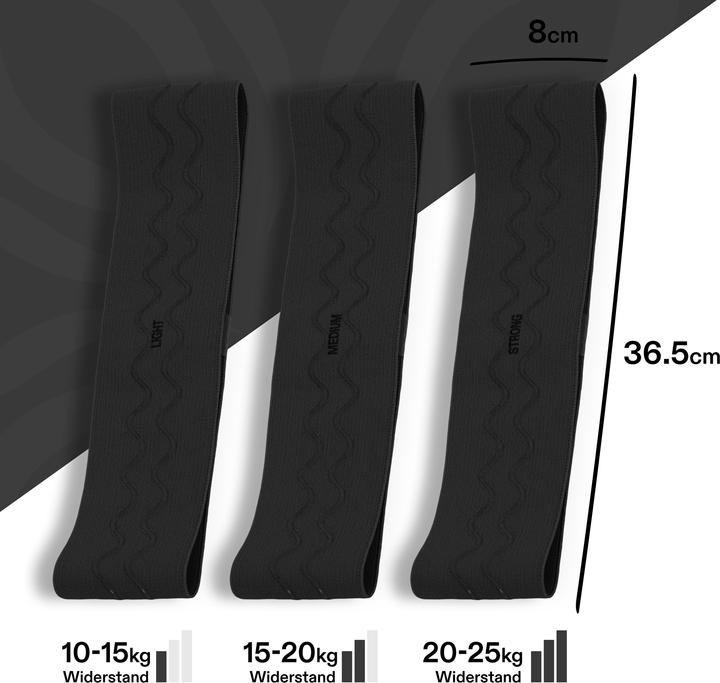 Image du produit Omnana Bande de fitness HIPstar (0.37 m, Léger, Moyen, Fort)