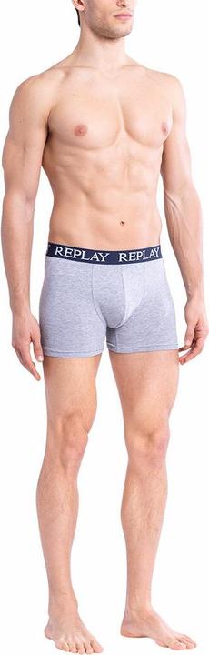 Produktbild Replay Trunk BOXER Style 01/C Basic Cuff Logo im 2er Pack (XXL, 2er Pack)