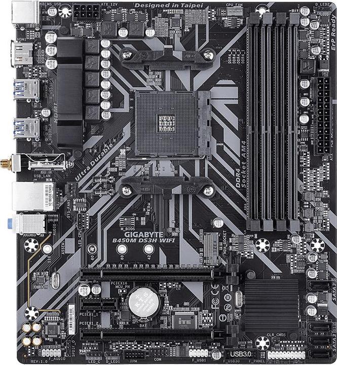 Produktbild Gigabyte B450M DS3H WIFI (AM4, AMD B450, mATX)