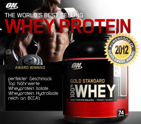 Produktbild Optimum Nutrition 100% Whey Gold Standard (Delicious Strawberry, 1 Stk., 4540 g)