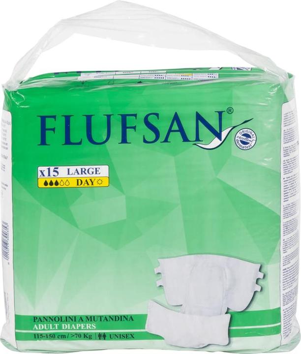 Produktbild VidaXL Flufsan Einwegwindeln für Erwachsene 15 Stk. Grösse (15 x, L)