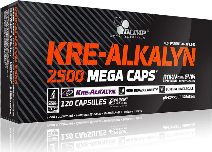 Immagine prodotto Olimp Sport Nutrition Kre-Alkalyn Mega Caps (120 Caps, 150g) (1 Pezzo/i, Pillole, 150 g)