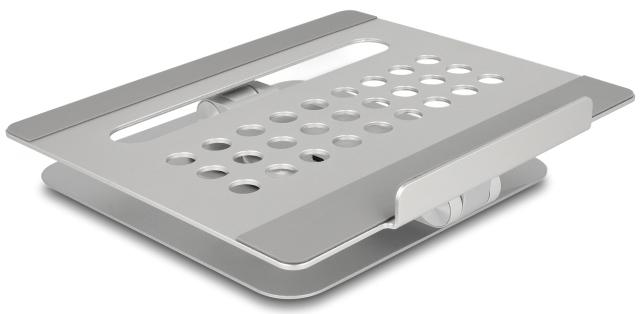 Image du produit Delock Support pour tablette et ordinateur portable avec station d'accueil 4K intégrée - HDMI / lecteur de (USB-C, 6 Ports)