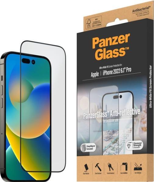 Actual product image PanzerGlass Ultra Wide Fit Anti Reflective (1 Piece, Apple iPhone 14 Pro)