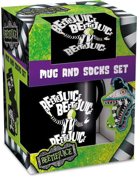 Actual product image Pyramid Beetlejuice mug and socks set (4 x)