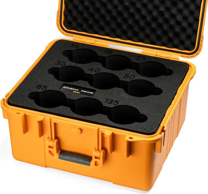 Image du produit Nisi ATHENA Cinema Lens Hardshell Case for 9 Lenses (Fits 9 x Athena Cinema Lenses) - Yellow (Cache-objectif)