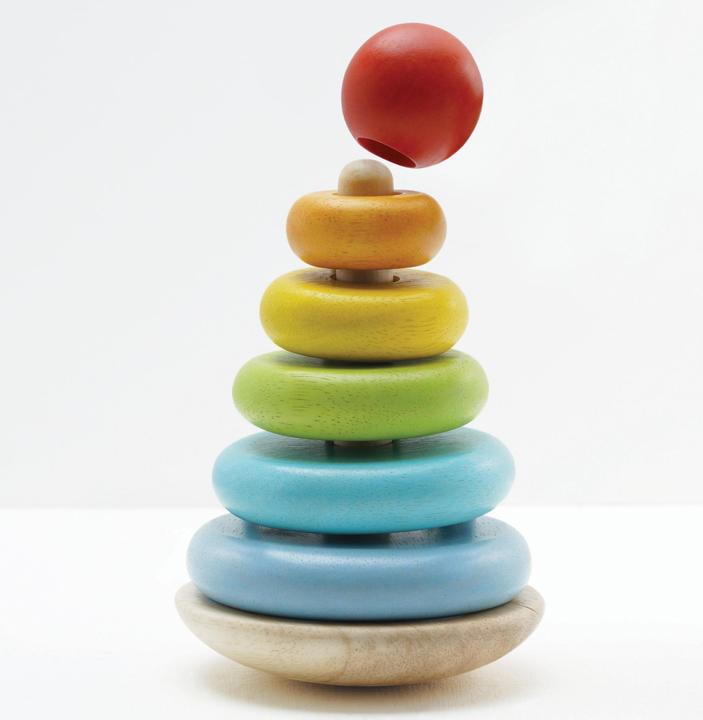 Produktbild Le Toy Van Regenbogen Steckturm