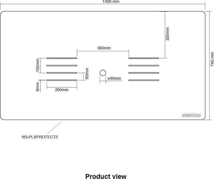 Produktbild Neomounts Schutzscheibe NS-PLXPROTECT2 (Tisch, 27.01")