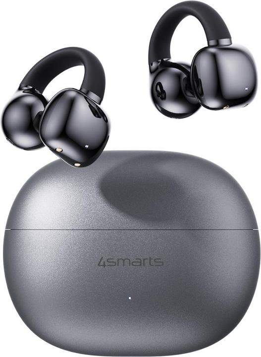 Actual product image 4smarts Open-Ear-Kopfhörer SkyBuds Clip Grau, Detailfarbe: Grau (NC, 28 h, Wireless)