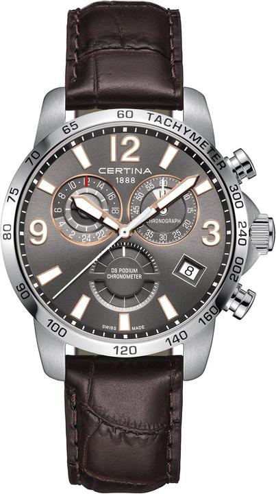 Certina DS Podium Chrono GMT (Analoguhr, Chronograph, 42 mm)