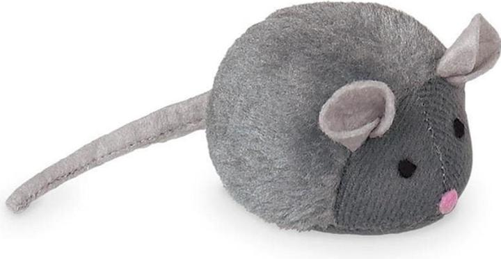 Produktbild Nobby Katzen-Spielzeug Maus mit Stimme, 15 cm, Grau (Plüschspielzeug Katze)
