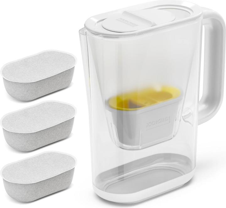Productafbeelding Kärcher Wasserfilter WFP 12 + 3 Weiss, Kapazität gefiltert (2.40 l)