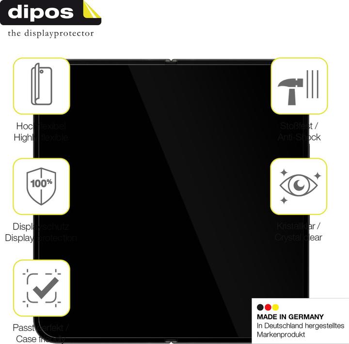 Produktbild Dipos 3D Full Cover Schutzfolie (1 Stück, Google Pixel 9 Pro Fold)