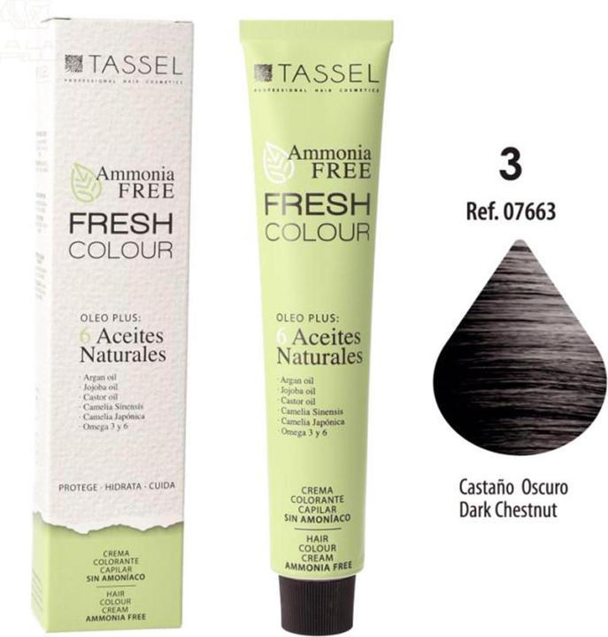 Immagine prodotto Caso Eurostil Fresh Colour Tintura per capelli in crema marrone scuro senza ammoniaca