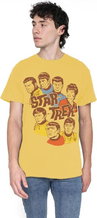 Actual product image Mens Retro Illustrated Crew T-Shirt (XL)