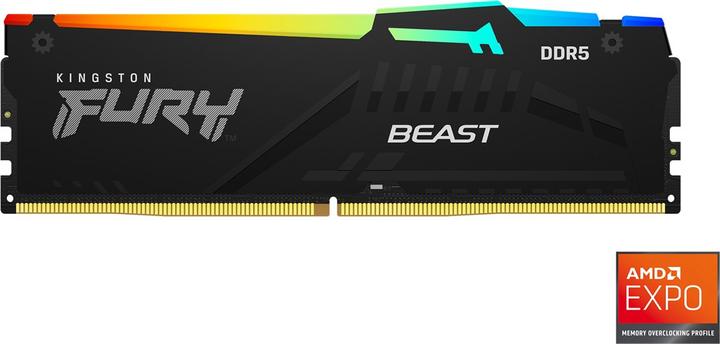 Actual product image Kingston Fury Beast AMD EXPO (1 x 16GB, 6000 MHz, DDR5 RAM, DIMM)