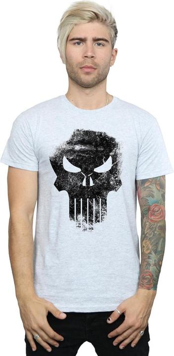 Actual product image Mens The Punisher Distrressed Skull T-Shirt (M)