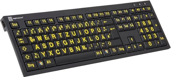 Produktbild Logickeyboard XL Print PC Slim Line NERO (DE, Kabelgebunden)