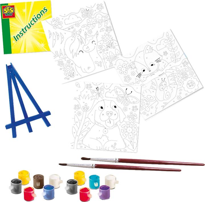 Actual product image Ses Painting by Numbers Canvas - Pets