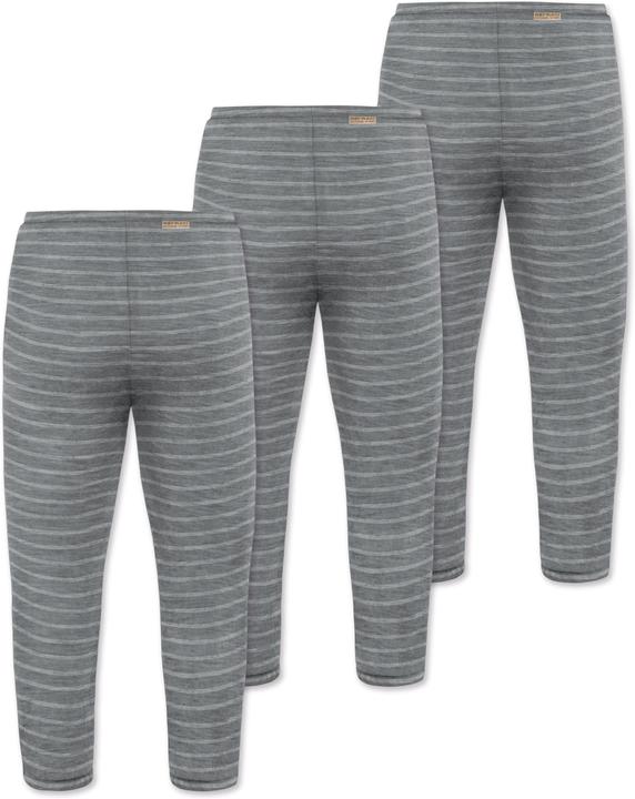 Actual product image Normani 3-pack baby merino trousers with feet - 9541 (80)
