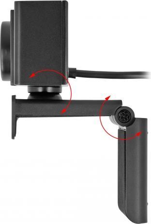 Actual product image Delock USB UHD Webcam with Microphone 4K 30 Hz 110° Viewing Angle and Tripod (8.30 Mpx)