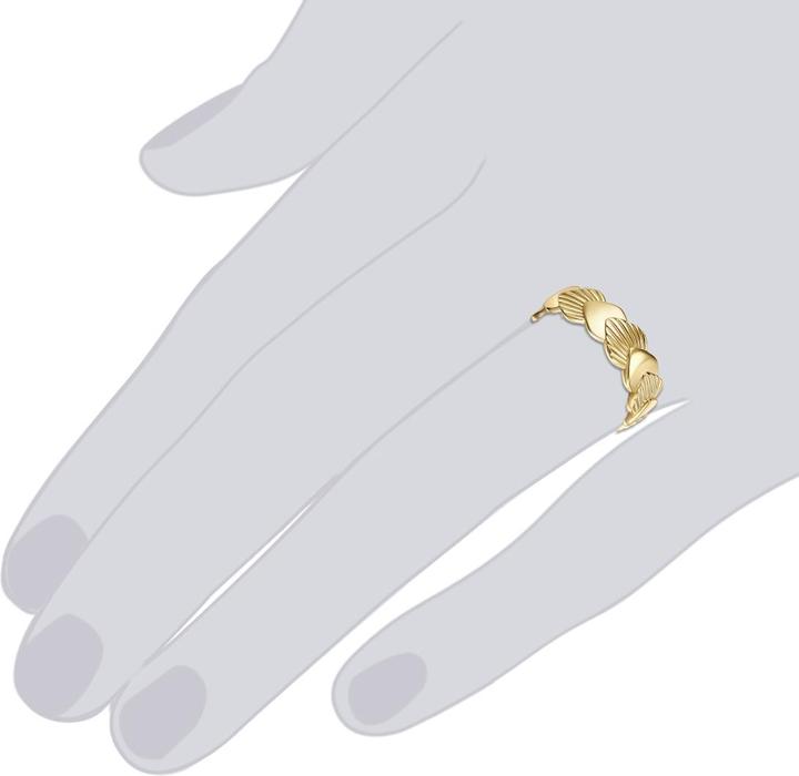 Actual product image Lulu & Jane Ladies ring shell brass - 35142 (52)