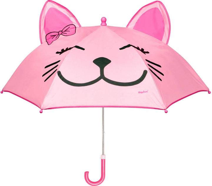 Playshoes Regenschirm Katze Rosa