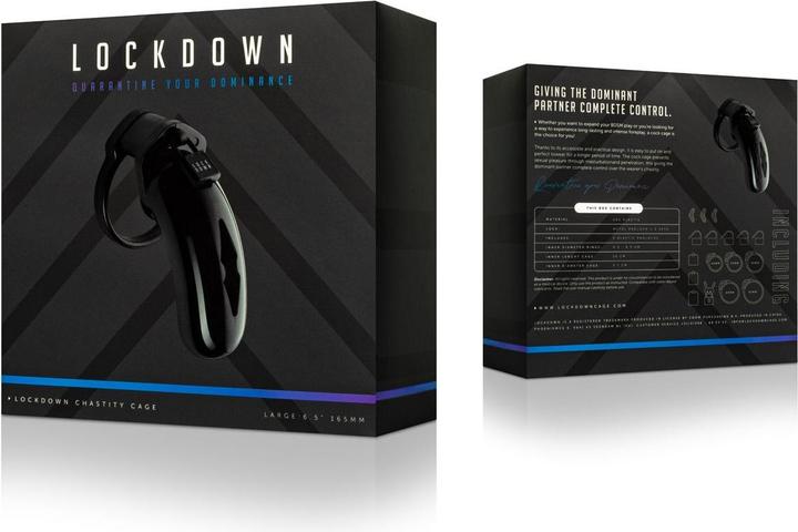 Actual product image Lockdown Chastity Cage - Large