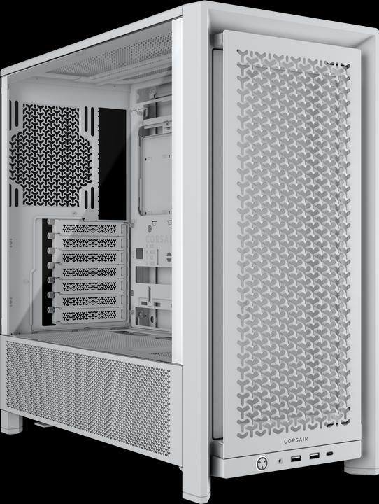 Actual product image Corsair 4000D FRAME WHITE MID CASE (Mini-ITX, ATX, E-ATX, mATX)