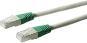 Actual product image Goobay CAT 6 crossover patch cable, S/FTP (PiMF), gray, green, gray-green, 1 m (S/FTP, CAT6, 1 m)