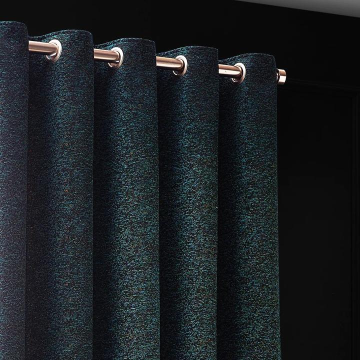 Actual product image New Galaxy Chenille Eyelet Curtains (168 x 137 cm)