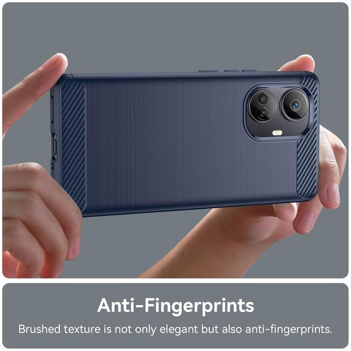Actual product image König Design Case Mobile Protection for Google Motorola Samsung Xiaomi Case Cover Carbon Optics (Realme 10 Pro+)