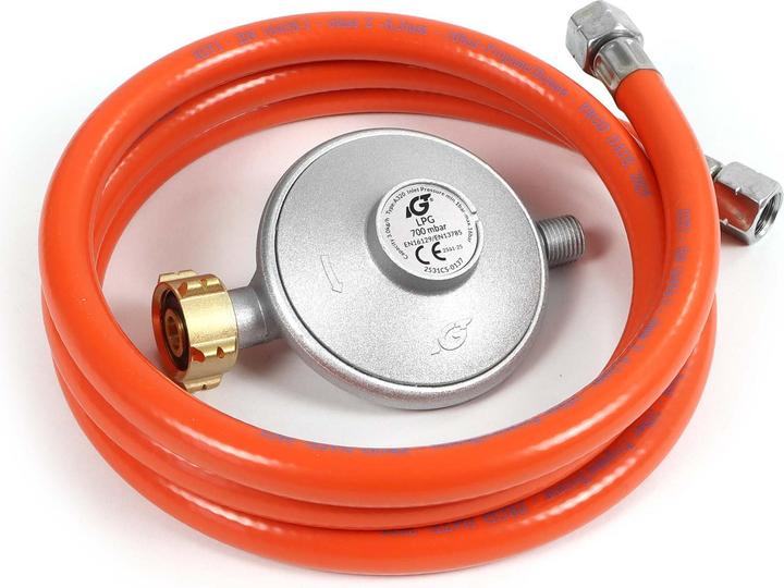 Image du produit Wiltec Kit pressostat 700mbar Tuyau 1,5m Raccords français Régulateur pression